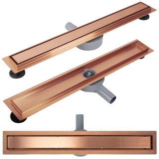 Odpływ Liniowy Rea Neox Pro Brush Copper 60