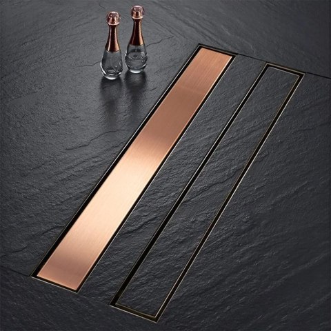Odpływ Liniowy Rea Neox Pro Brush Copper 90
