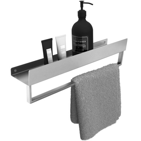 Półka łazienkowa wannowa SF01 45cm stal szczotkowana