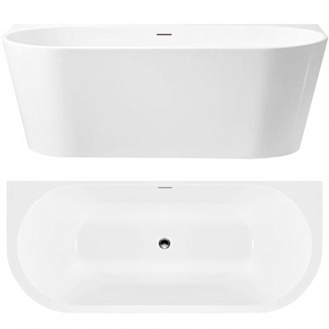 Wanna Akrylowa Przyścienna CAPRI 160cm