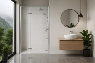 Drzwi prysznicowe Rea Atlas 90 Chrome