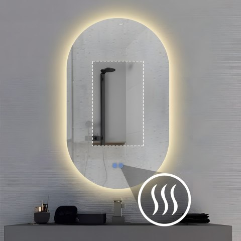LUSTRO ŚCIENNE LED 50x80cm S027
