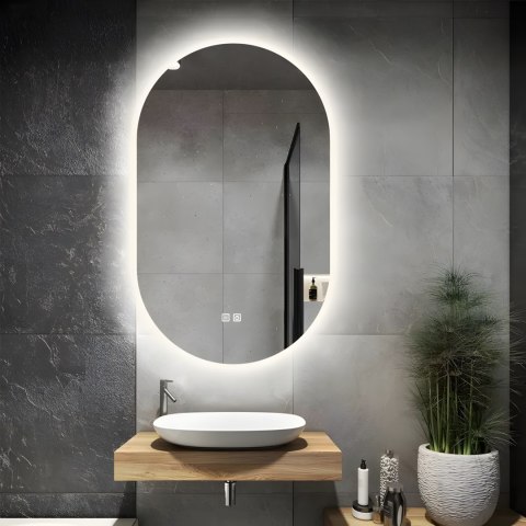LUSTRO ŚCIENNE LED 50x80cm S027