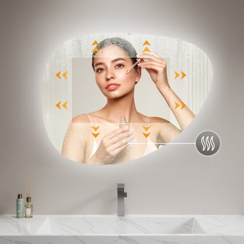 LUSTRO ŚCIENNE LED 84x63cm H142