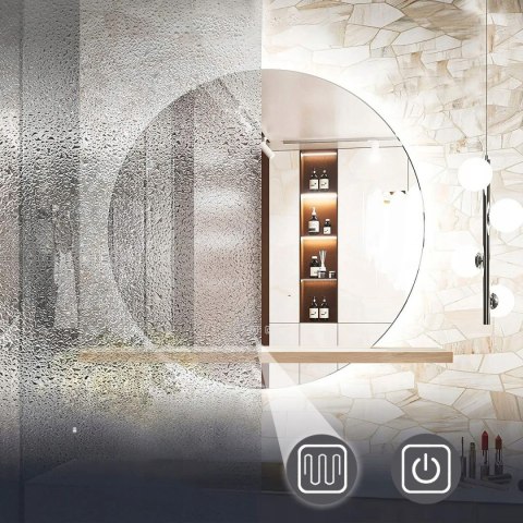LUSTRO ŚCIENNE LED Z PÓŁKĄ 60cm 102