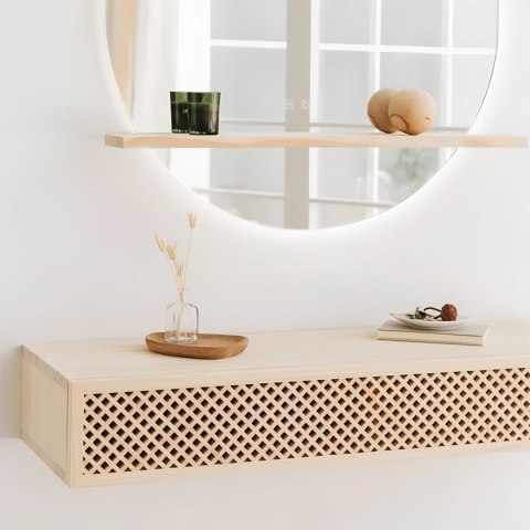 LUSTRO ŚCIENNE LED Z PÓŁKĄ 60cm 102
