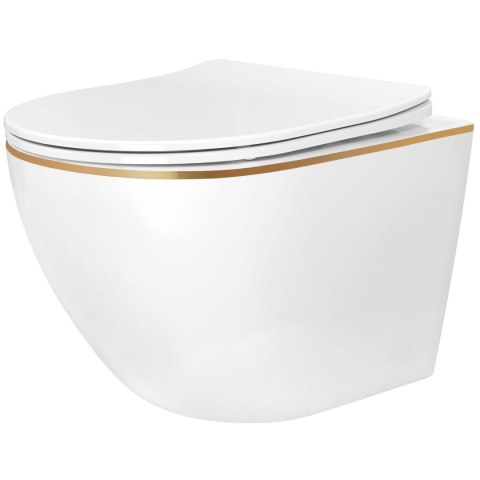 Misa WC podwieszana Rea Carlo Mini Tornado NFQ GOLD EDGE