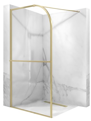 Ścianka prysznicowa Rea Sky Brush Gold 120