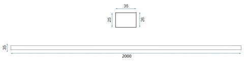 Adapter poszerzający do kabin drzwi 200 cm Złoty Szczotkowany
