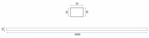 Adapter poszerzający do kabin drzwi 200 cm Miedź Szczotkowana