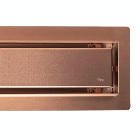 Odpływ Liniowy Rea Neox Brush Copper 100