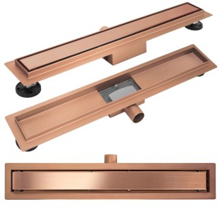 Odpływ Liniowy Rea Neox Brush Copper 50
