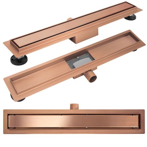 Odpływ Liniowy Rea Neox Brush Copper 50