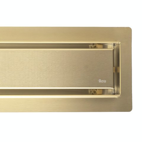Odpływ Liniowy Rea Neox Złoty Szczotkowany 50