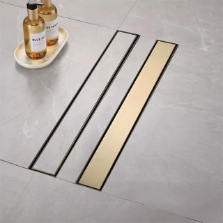 Odpływ Liniowy Rea Neox Złoty Szczotkowany 80