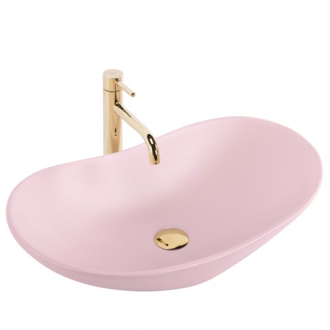 Umywalka nablatowa Rea Royal Powder Pink Matt