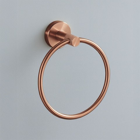 Wieszak łazienkowy RING 6610 Modern Miedź Szczotkowana