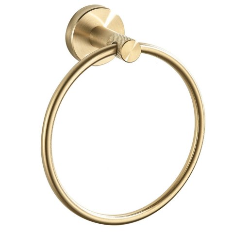 Wieszak łazienkowy RING 6610 Modern Złoty Szczotkowany