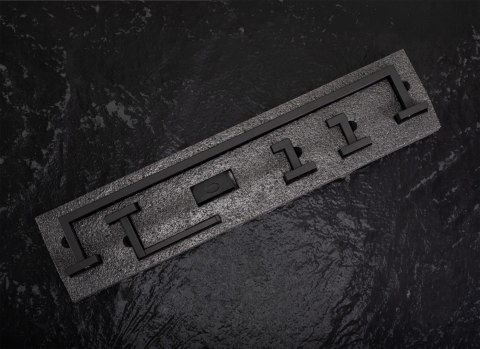 Zestaw akcesoriów łazienkowych Rio Czarny 4 elementy
