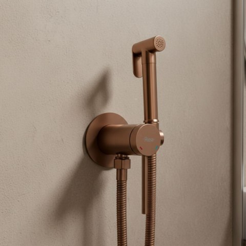 Bateria Bidetowa Rea Foss Clif Miedź Szczotkowana