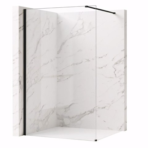 Kabina prysznicowa Walk-In Rea Flexi Transparent / Black 90
