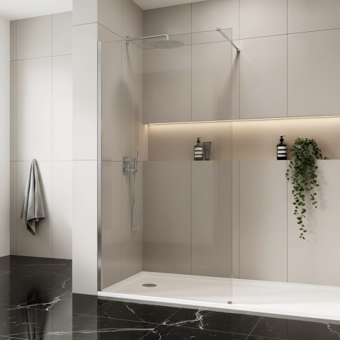 Kabina prysznicowa Walk-In Rea Flexi Transparent / Chrome 120