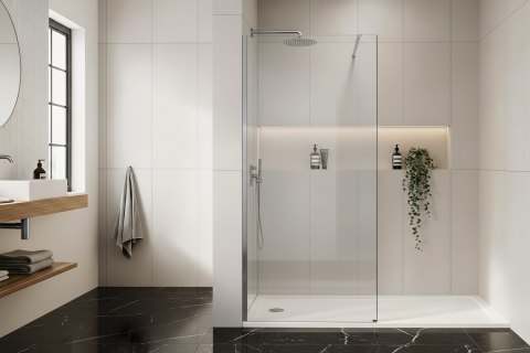 Kabina prysznicowa Walk-In Rea Flexi Transparent / Chrome 120