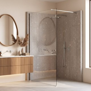Kabina prysznicowa Walk-In Rea Flexi Transparent / Chrome 90
