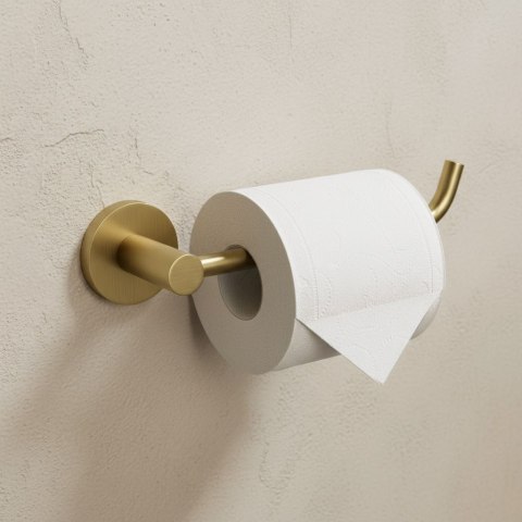 Uchwyt na papier toaletowy 5609 Leo Złoty Szczotkowany