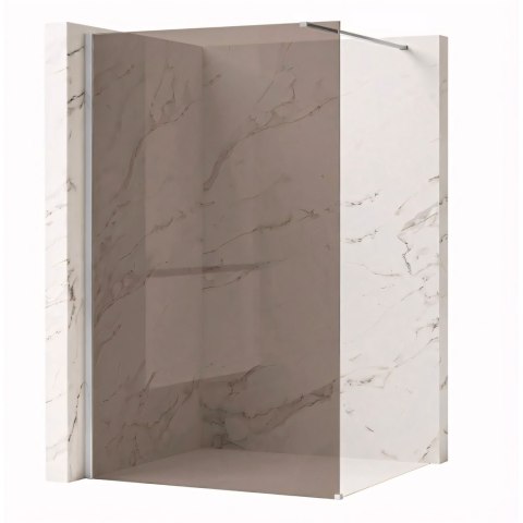Kabina prysznicowa Walk-In Rea Flexi Brown / Chrome 120