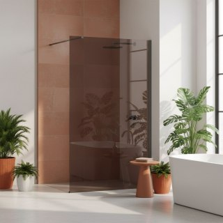 Kabina prysznicowa Walk-In Rea Flexi Brown / Tytan 120