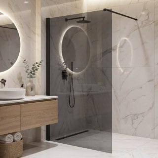 Kabina prysznicowa Walk-In Rea Flexi Grey / Black 130