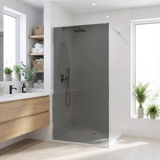Kabina prysznicowa Walk-In Rea Flexi Grey / Chrome 100