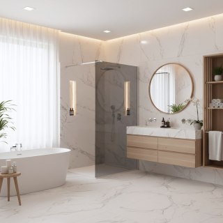 Kabina prysznicowa Walk-In Rea Flexi Grey / Chrome 110