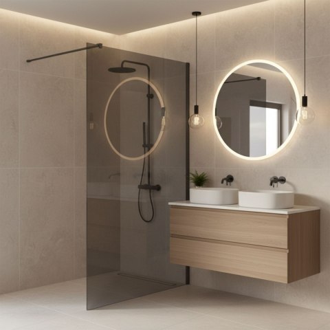 Kabina prysznicowa Walk-In Rea Flexi Grey / Tytan 130