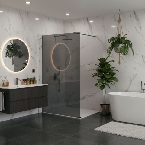 Kabina prysznicowa Walk-In Rea Flexi Grey / Tytan 140