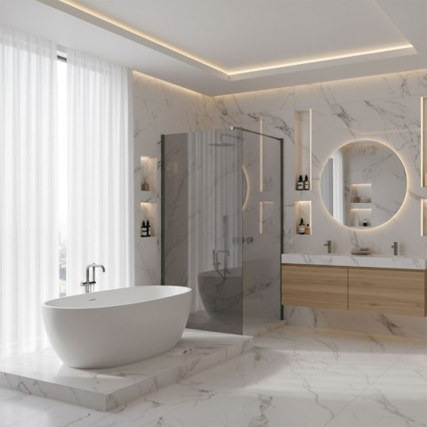 Kabina prysznicowa Walk-In Rea Flexi Grey / Tytan 140