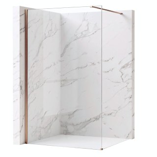Kabina prysznicowa Walk-In Rea Flexi Transparent / Brush Copper 130