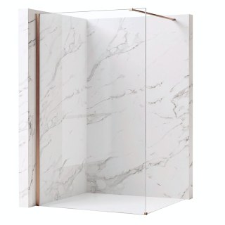 Kabina prysznicowa Walk-In Rea Flexi Transparent / Brush Copper 80