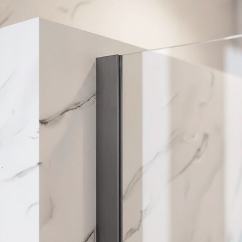 Kabina prysznicowa Walk-In Rea Flexi Transparent / Tytan 90