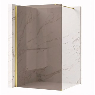 Kabina prysznicowa Walk-In Rea Flexi Brown / Gold 110