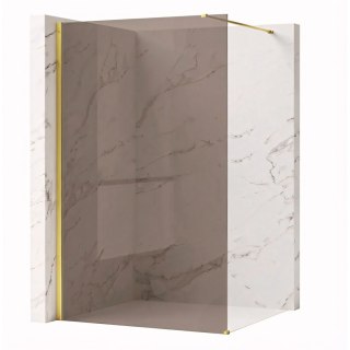 Kabina prysznicowa Walk-In Rea Flexi Brown / Gold 140