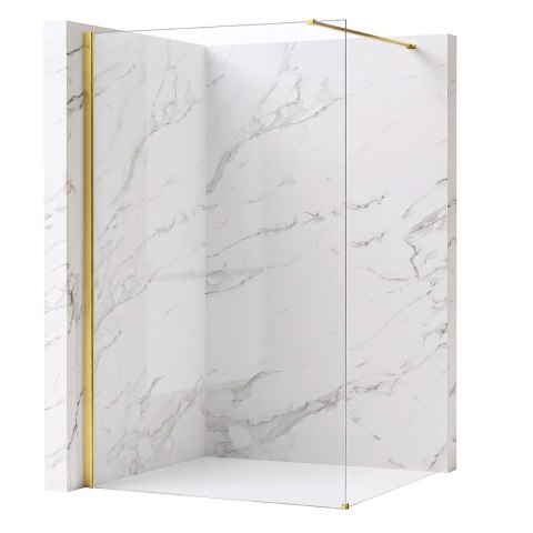 Kabina prysznicowa Walk-In Rea Flexi Transparent / Gold 120