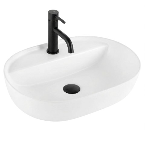 Umywalka Nablatowa REA Aura 51 White Matt