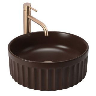 Umywalka nablatowa Rea DUO Espresso Matt