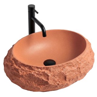 Umywalka nablatowa Rea Mika Terracotta