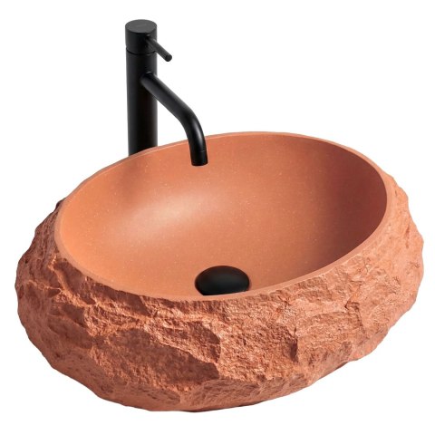 Umywalka nablatowa Rea Mika Terracotta