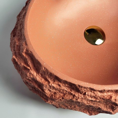 Umywalka nablatowa Rea Mika Terracotta