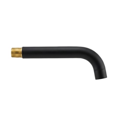 Wylewka do baterii podtynkowej Rea Lungo 16 cm Czarna