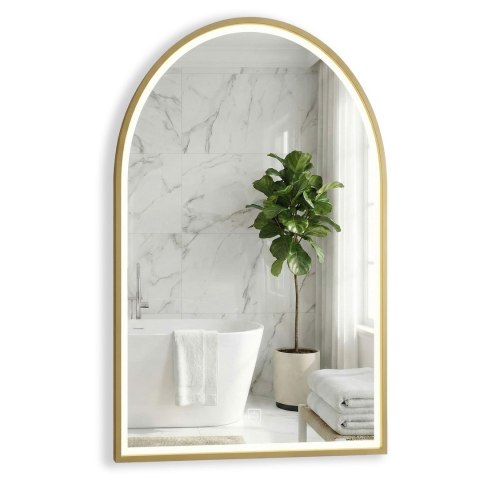 LUSTRO ŚCIENNE LED 60x100cm DART GOLD
